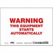 Safety Sign 5 in x 7 in Vinyl