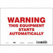 Safety Sign 7 in x 10 in Vinyl