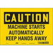 Safety Sign 7 inx10 in Vinyl
