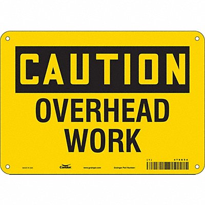 J6964 Safety Sign 7 inx10 in Polyethylene
