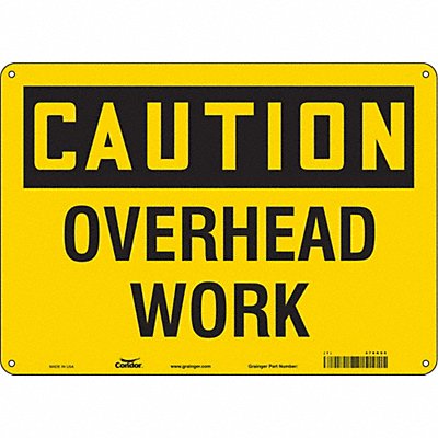J6964 Safety Sign 10 inx14 in Polyethylene