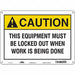 Safety Sign 10 in x 14 in Polyethylene
