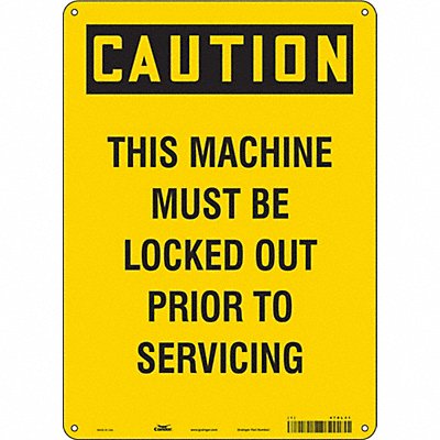 Safety Sign 14 in x 10 in Aluminum