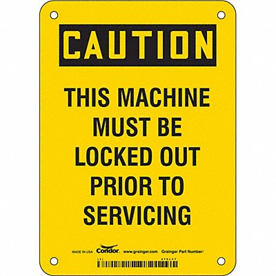 Safety Sign 7 inx5 in Vinyl