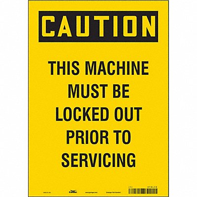 Safety Sign 14 in x 10 in Vinyl