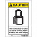 Safety Sign 10 in x 7 in Vinyl