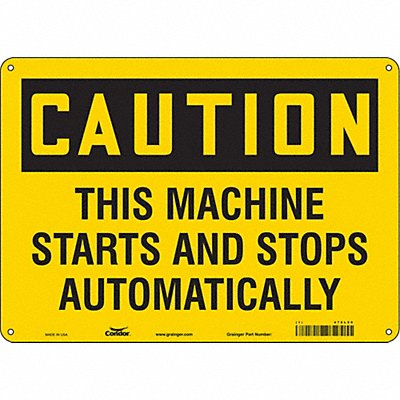 Safety Sign 10 in x 14 in Polyethylene
