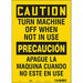 Safety Sign 14 in x 10 in Vinyl