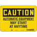 J9038 Safety Sign 7 in x 10 in Aluminum