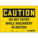Safety Sign 7 in x 10 in Vinyl