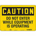 Safety Sign 10 in x 14 in Aluminum