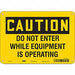 Safety Sign 7 inx10 in Polyethylene