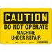 Safety Sign 7 inx10 in Polyethylene