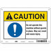 Safety Sign 7 in x 10 in Aluminum