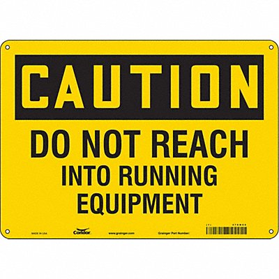 Safety Sign 10 in x 14 in Aluminum