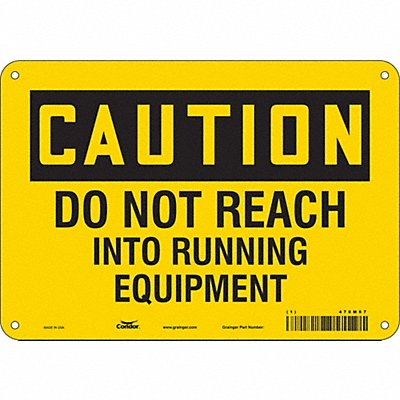 Safety Sign 7 in x 10 in Polyethylene