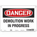 Safety Sign 7 in x 10 in Aluminum