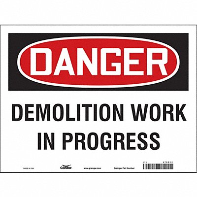 Safety Sign 18 in x 24 in Vinyl