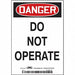 Safety Sign 10 inx14 in Magnetic Vinyl