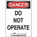 Safety Sign 5in x 3.5in Vinyl