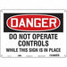 Safety Sign 10 in x 14 in Aluminum