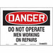 Safety Sign 10 in x 14 in Vinyl
