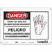 Safety Sign 7 inx10 in Polyethylene