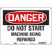 Safety Sign 10 in x 14 in Aluminum