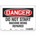 Safety Sign 7 in x 10 in Polyethylene
