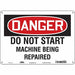 Safety Sign 10 in x 14 in Polyethylene