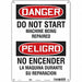 Safety Sign 14 in x 10 in Polyethylene