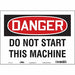 Safety Sign 10 in x 14 in Vinyl