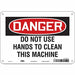 Safety Sign 7 in x 10 in Polyethylene