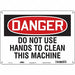 Safety Sign 10 in x 14 in Polyethylene