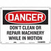 Safety Sign 10 in x 14 in Polyethylene