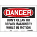 Safety Sign 10 inx14 in Vinyl