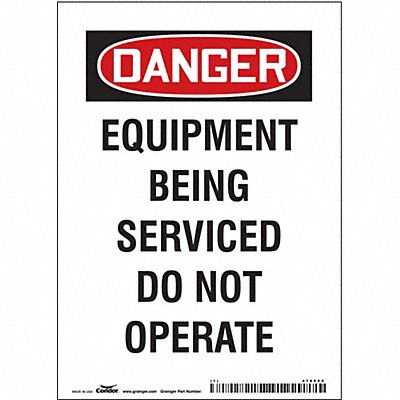 Safety Sign 7 in x 5 in Vinyl