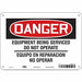 Safety Sign 7 in x 10 in Polyethylene