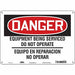 Safety Sign 10 in x 14 in Polyethylene