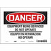 Safety Sign 7 in x 10 in Vinyl