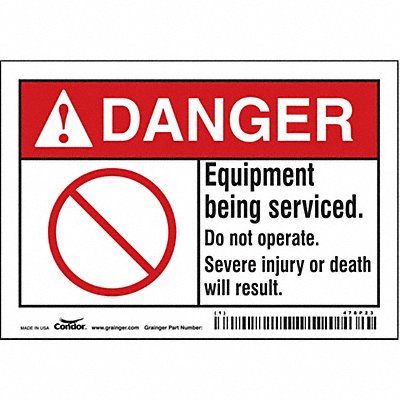 Safety Sign 10 inx14 in Magnetic Vinyl