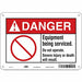 Safety Sign 7 inx10 in Polyethylene