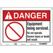 Safety Sign 10 in x 14 in Vinyl