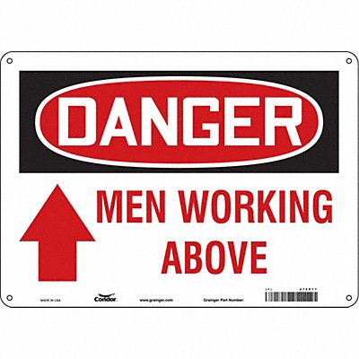 J6936 Safety Sign 10 inx14 in Polyethylene