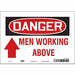 J6936 Safety Sign 7 in x 10 in Vinyl