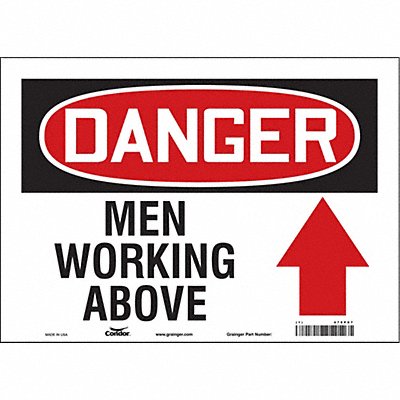 Safety Sign 10 in x 14 in Vinyl