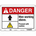 Safety Sign 10 in x 14 in Aluminum