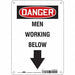 Safety Sign 10 in x 7 in Polyethylene