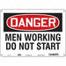 Safety Sign 10 in x 14 in Polyethylene