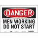 Safety Sign 10 in x 14 in Vinyl